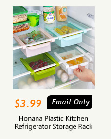 Honana Plastic Kitchen Refrigerator Storage Rack Freezer Shelf Holder