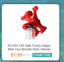 KCASA Hot Sale 1pc Funny Happy Man Guy Novelty Beer Opener 