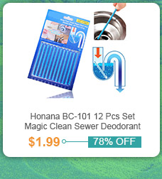 Honana BC-101 Sink Deodorant Stick 12 Pcs Set Magic Clean Sewer