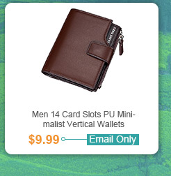 14 Card Slots Men PU Leather Minimalist Vertical Wallet Card Holder
