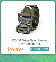 125CM Mens Nylon Military Combat Belt Heavy Duty Pants Strip 