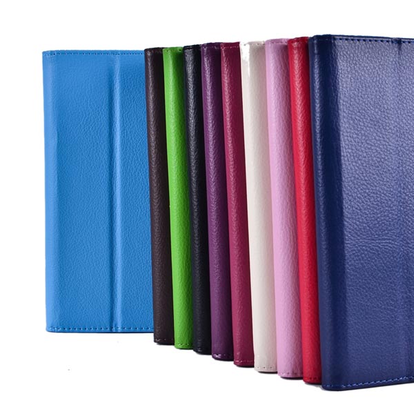 

Lichee Pattern PU Leather Case Folding Stand Cover For Asus ME176
