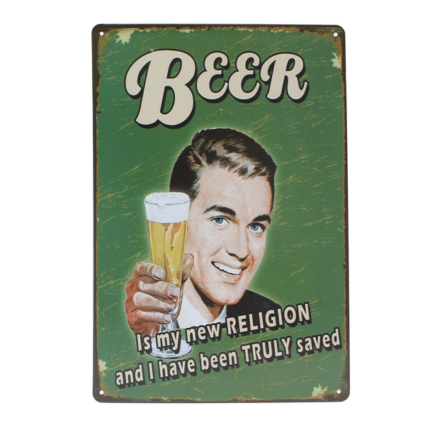 

Beer Tin Sign Vintage Metal Plaque Poster Bar Pub Home Wall Decor