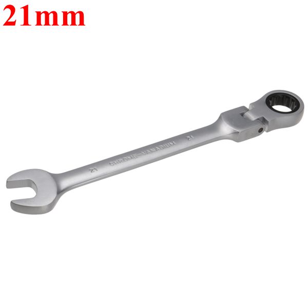 

21mm Metric Chrome Flexible Head Ratchet Action Wrench Spanner Nut Tool