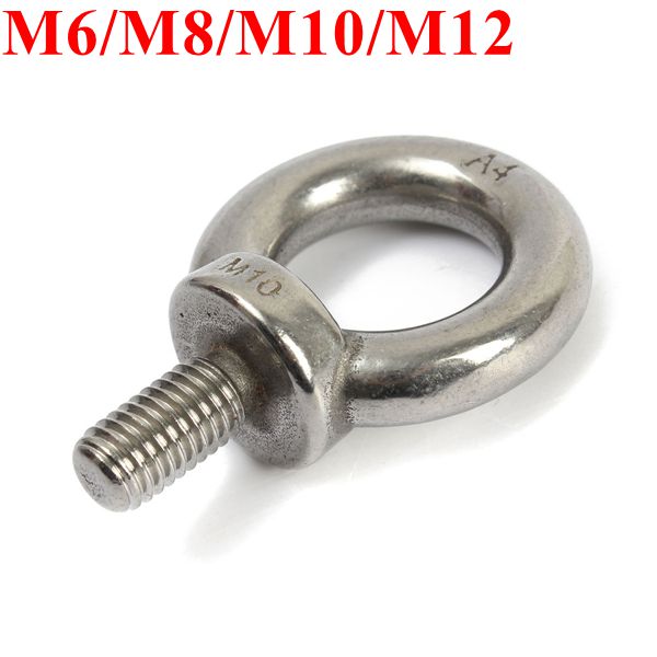 

Metric Thread Stainless Steel Lifting Eye Bolt Eyebolt Ring Screw M6/M8/M10/M12