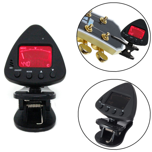 

Clip On Digital Chromatic Tuner With MIC for Electric Guitar Bass Violin