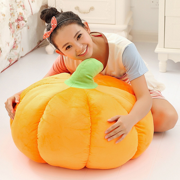 

30x30cm Creative 3D Squishy Halloween Pumpkin Cushion Plush Cartoon Throw Pillow Office Decor Gift