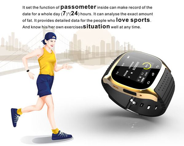 M26 Bluetooth R-Watch SMS Anti Lost Smart Sport Watch For Android