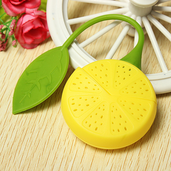 

Cute Lemon Silicone Tea Leaf Herbal Infuser Filter Diffuser Strainer