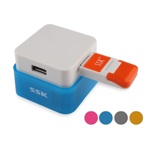 

SSK SHU020 4 Port 2.0 High Speed Micro USB HUB For Cellphone