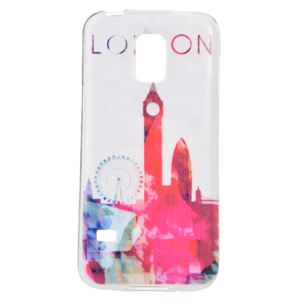 

Colored Drawing London Pattern Case Cover for Samsung S5 mini