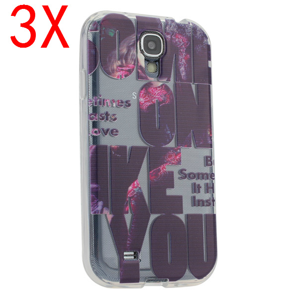 

3X Word Design Back Protective Case For Samsung Galaxy S4 i9500