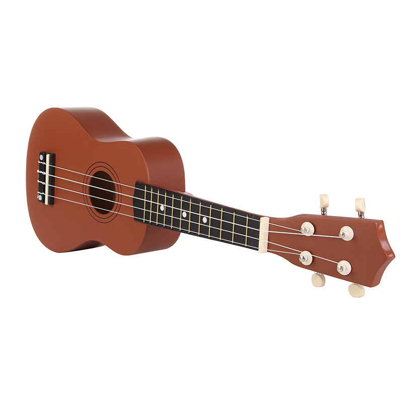 21 Inch Brown Soprano Basswood Ukulele Uke Hawaii Guitar Musical Instrument