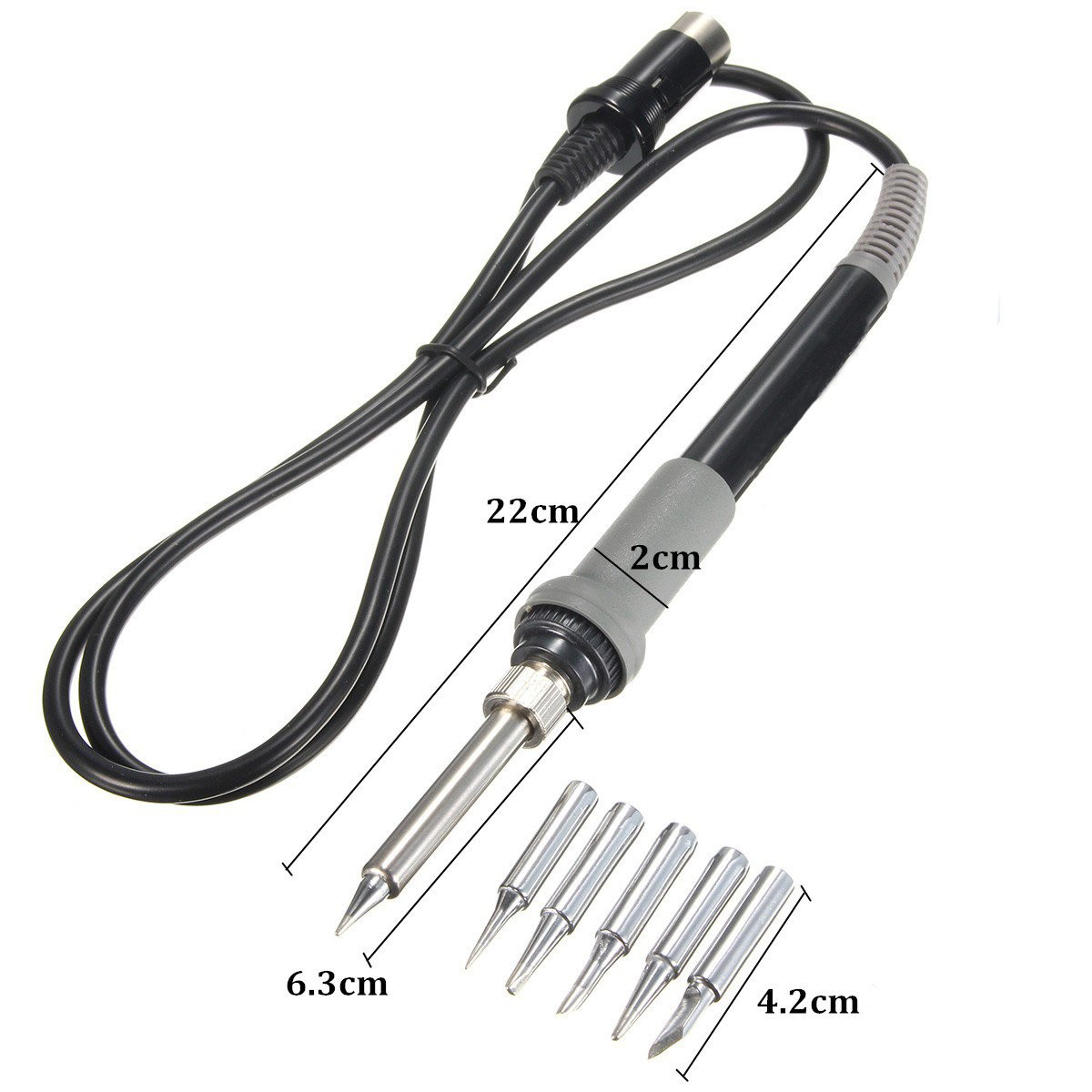 

FX-8801 65W Compatible Soldering Iron Handle with 5 Tips for HAKKO FX-888 FX-888D