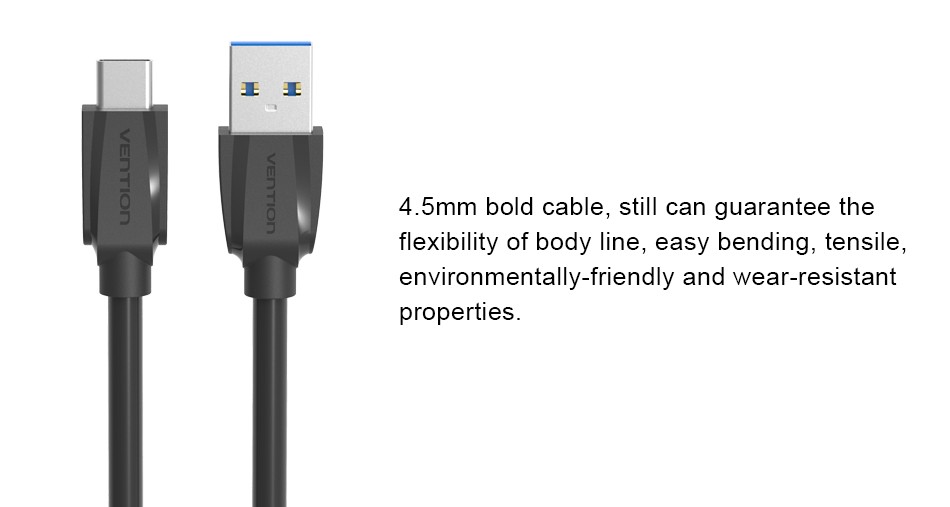 Vention VAS-A47 Type-C 3.0 USB Data Sync Charge Cable For Xiaomi Nokia Macbook MX5