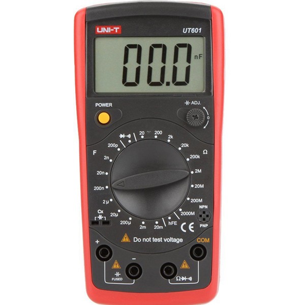 

UNI-T UT601 Professional Capacitance Meters Ohmmeters Capacitor Resistor with Diode and hFE Test