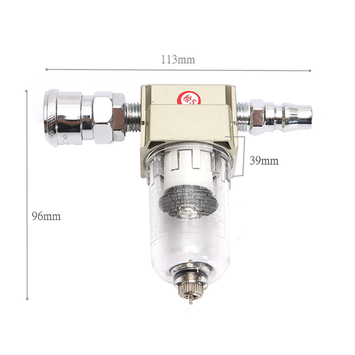 Details about   2pcs Alloy G1/2 Pneumatic Air Filter Water Separator Moisture Trap AF4000-04