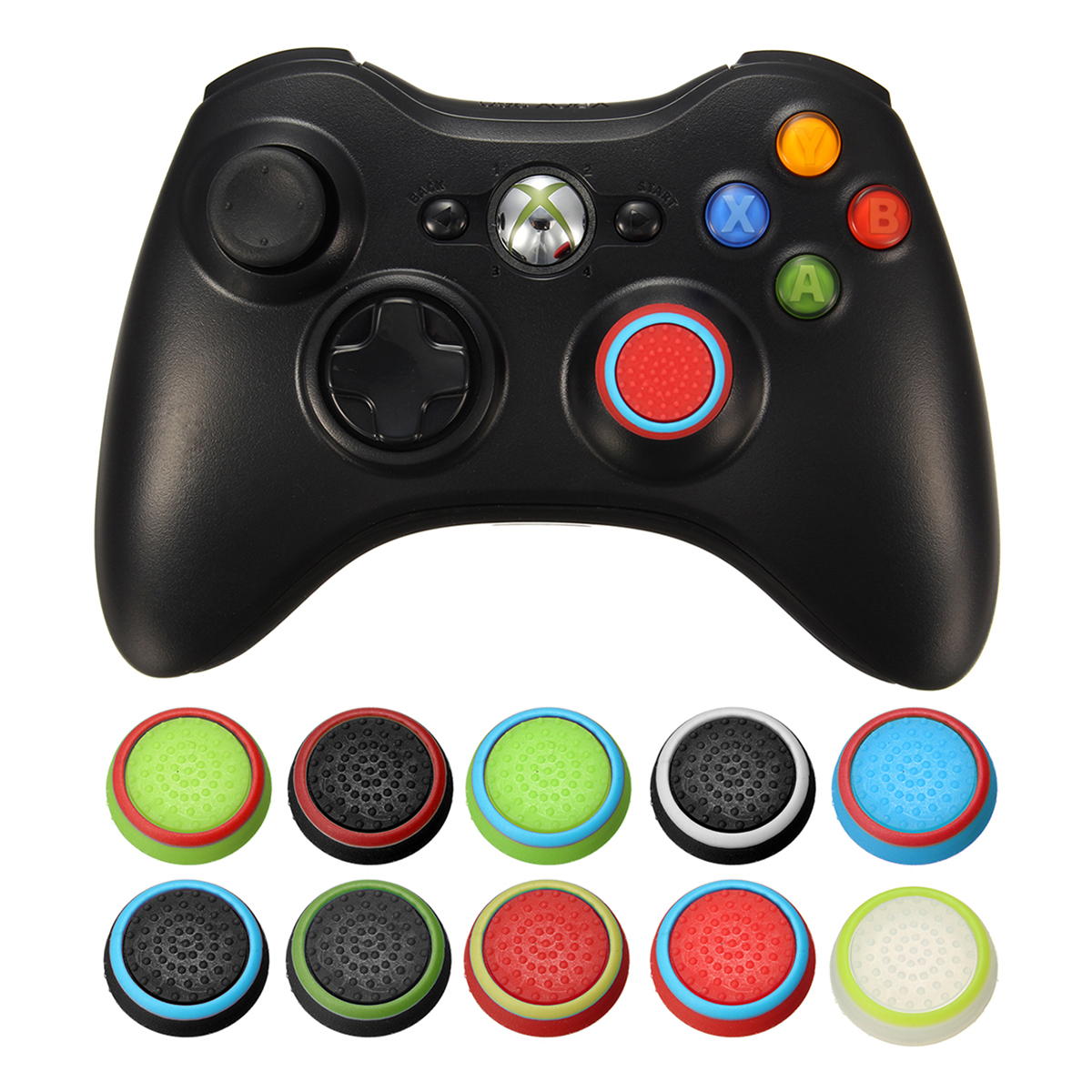 

Rubber Silicone Thumbstick Joystick Cap Thumb Stick Cover Grips For PS4 For PS3 For XBOXONE For XBOX360 Wireless Controller