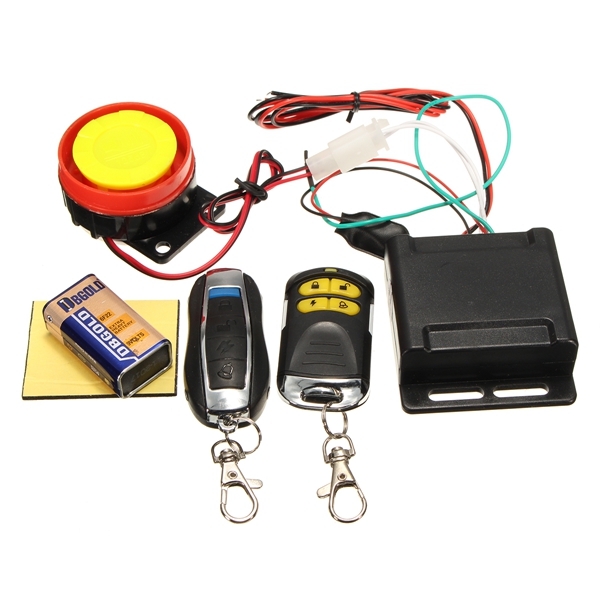 

12V 125dB Motorcycle Anti-theft Security Alarm Shock Sensor System Remote Control Engine Start