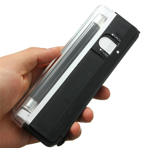 Handheld UV-Schwarzlicht-UV-Lampe mit Taschenlampe Portable Money Detector  N1K8 