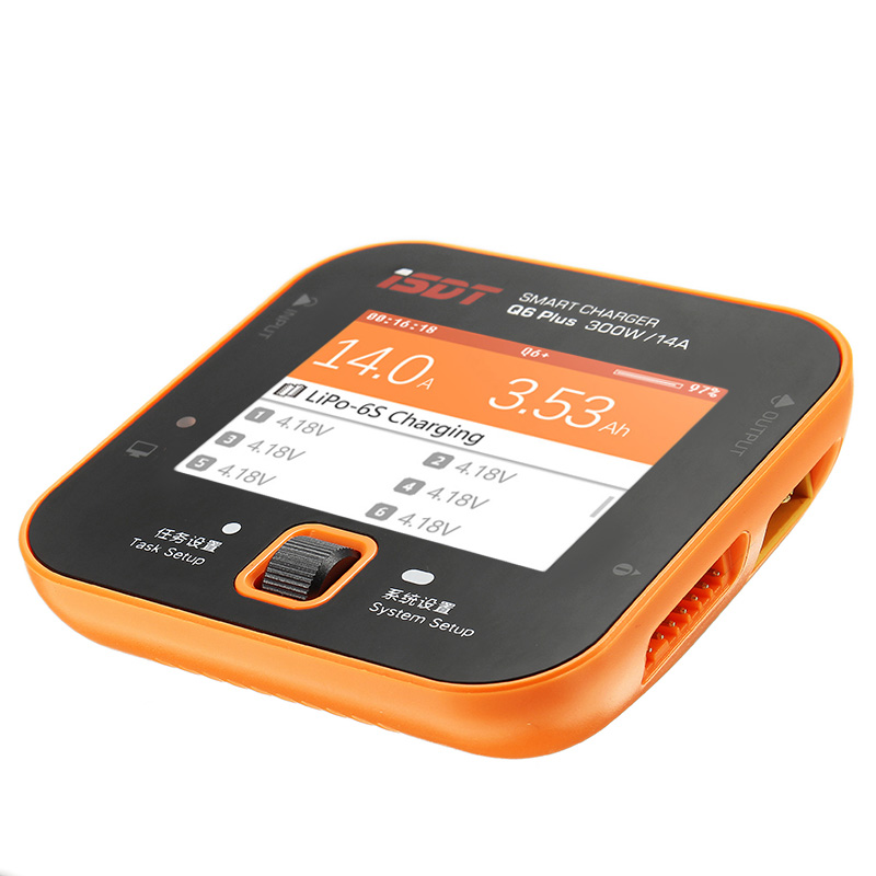 ISDT Q6 Plus 300W 14A MINI Pocket Battery Balance Charger Orange