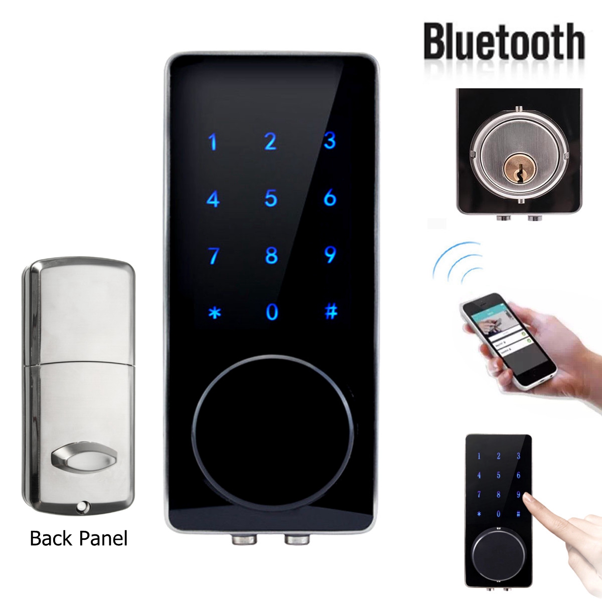 

Bluetooth Smart Digital Door Lock Home Security Lock Keyless Touch Password Deadbolt