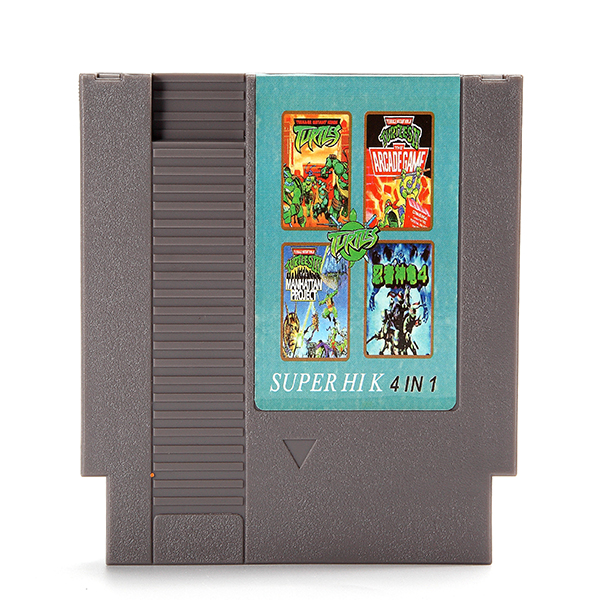 

4 in 1 8 Bit 72 Pin Game Cartridge Teenage Mutant Ninja Turtles for NES Nintendo