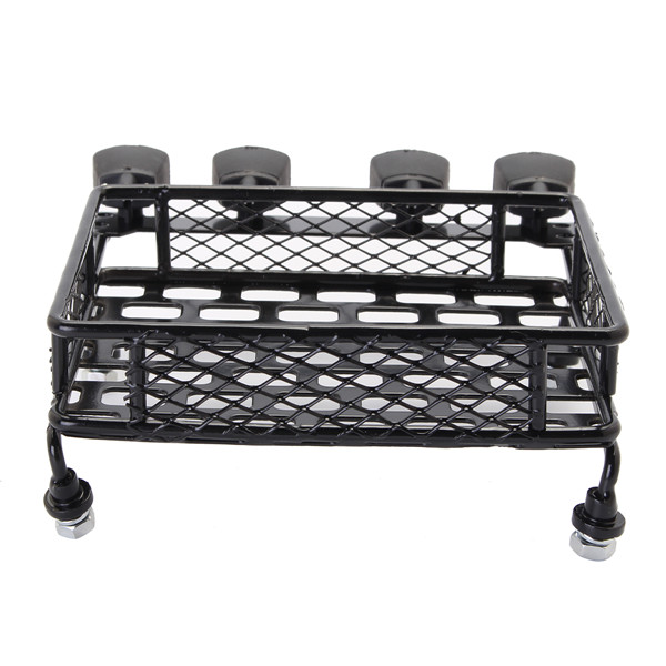 Jazrider Steel Luggage Tray Roof Rack with Light For 1/10 RC Car Truck Tamiya Axial - Photo: 2