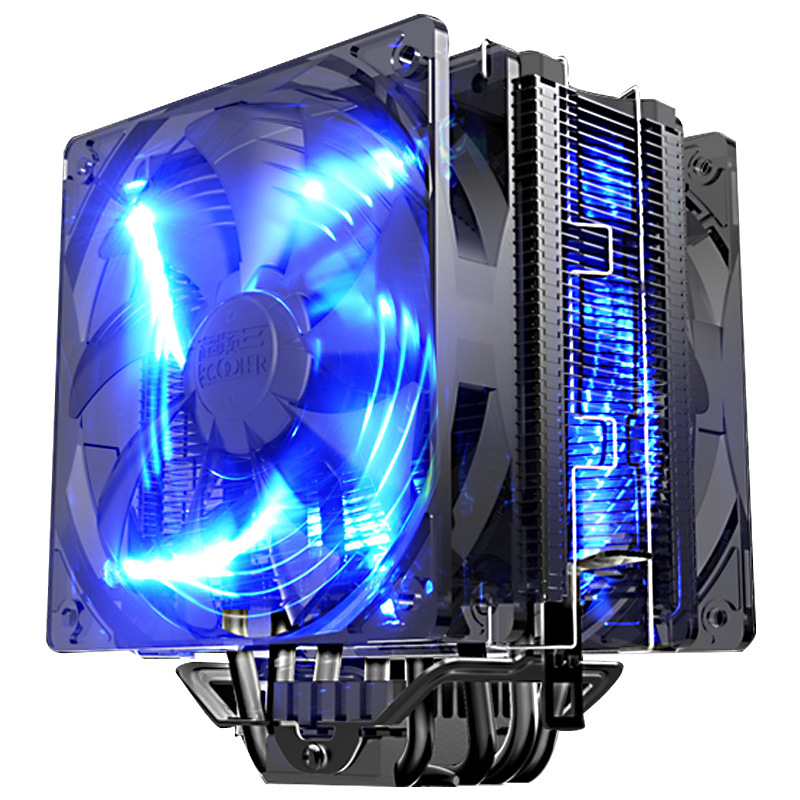 

Pccooler Donghai X6 4 Pin Blue LED Copper CPU Cooler Cooling Fan For AMD AM4 Intel LGA 775