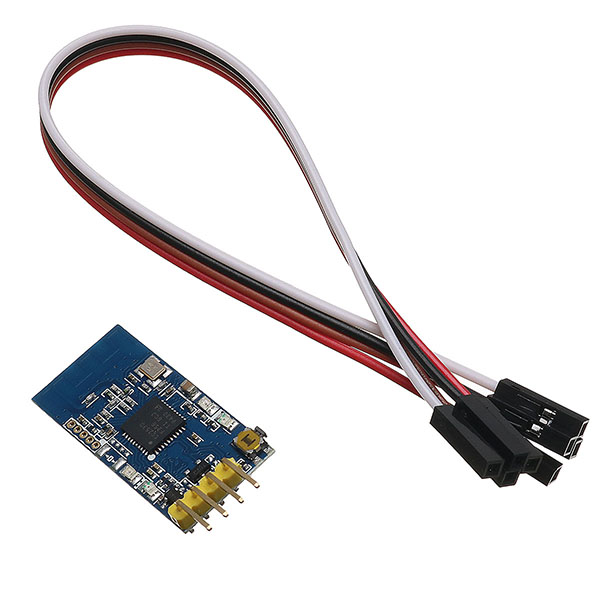 

DL-20 3-5V 2.4G Zigbee Full-Duplex Wireless Serial UART Port Two Way Simultaneous Transceiver Module CC2530 Data Transmission Point-To-Point Mode Broadcast Mode TTL Plug And Play Development-Free