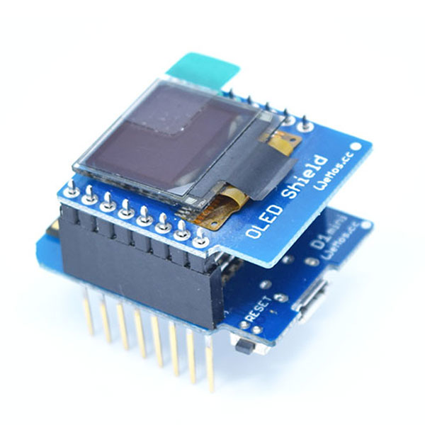 Details about   OLED Shield for WeMos D1 mini 0.66" inch 64X48 IIC I2C for Arduino Compatib R MW