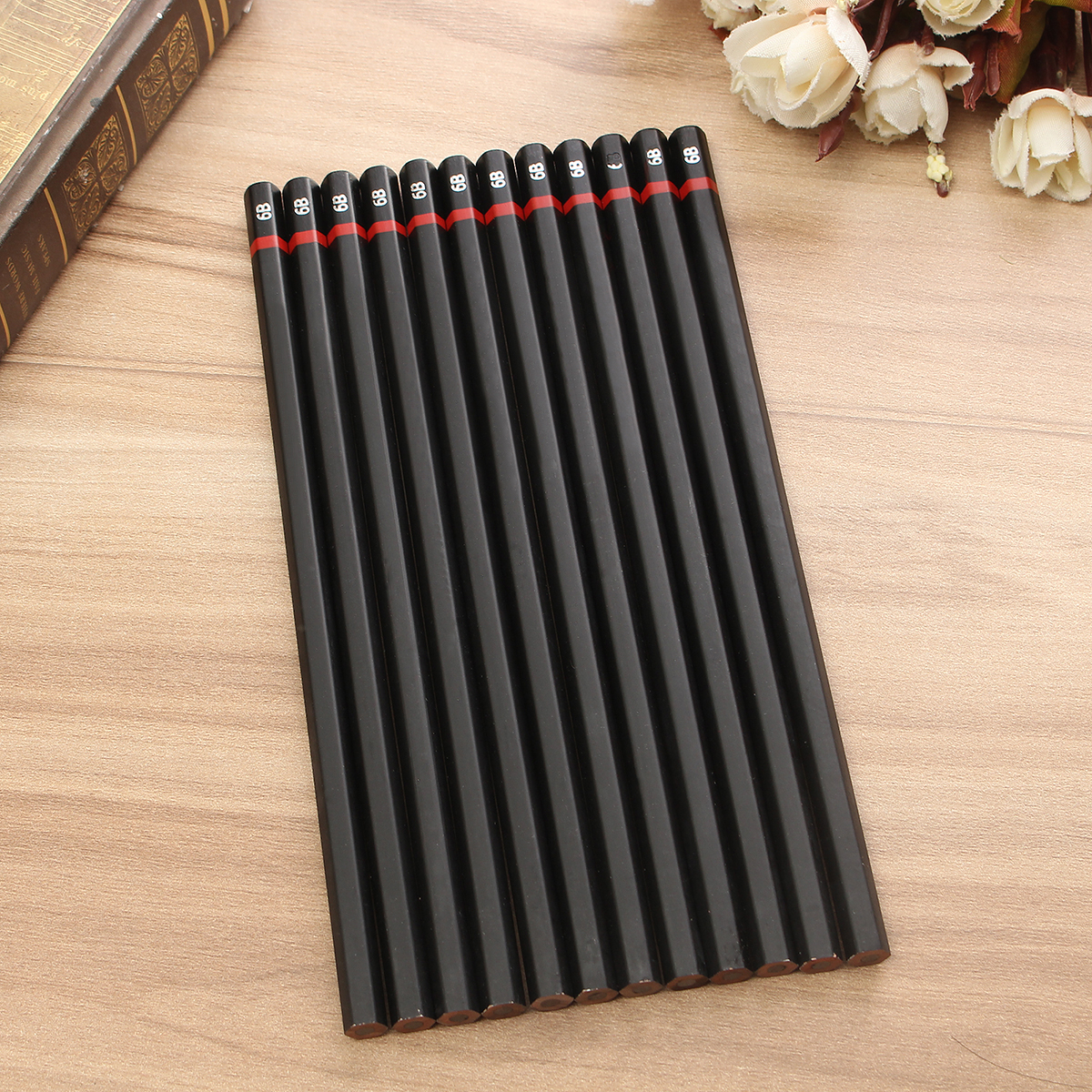 

Non-toxic Colored Drawing Pencil Office Students Test Pencil Sketch Artist Drawing Pen 12 Pcs Set