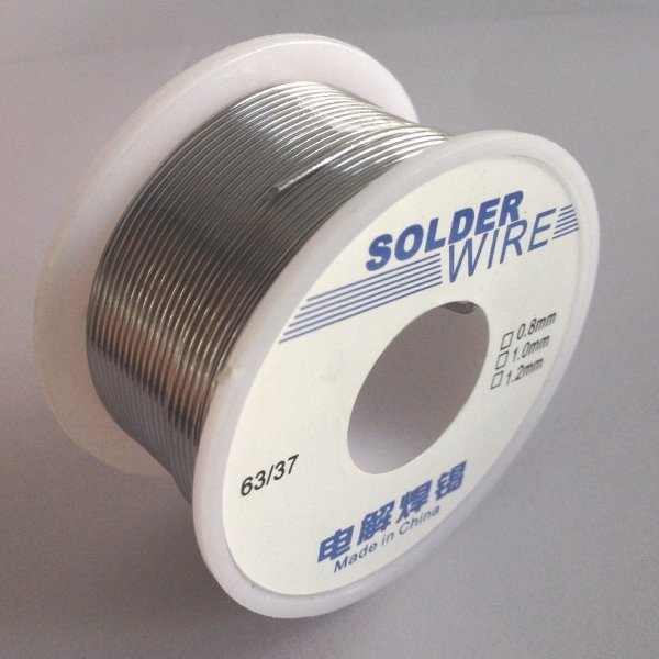 Tin Lead Alloy Solder Wire Roll FLUX 2.0% 63/37 45FT 0.3/0.5/0.8mm Wire 
