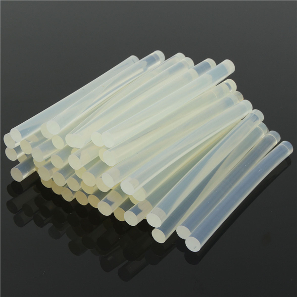 

50pcs 7mm x 100mm Clear Hot Melt Glue Adhesive Sticks Plastic