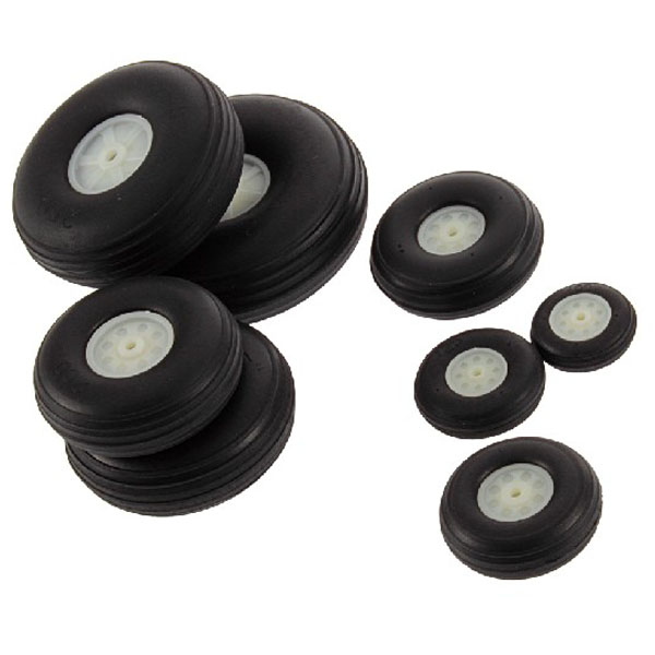 5X 44MM Rubber Wheel For RC Airplane And DIY Robot Tires  - Photo: 4