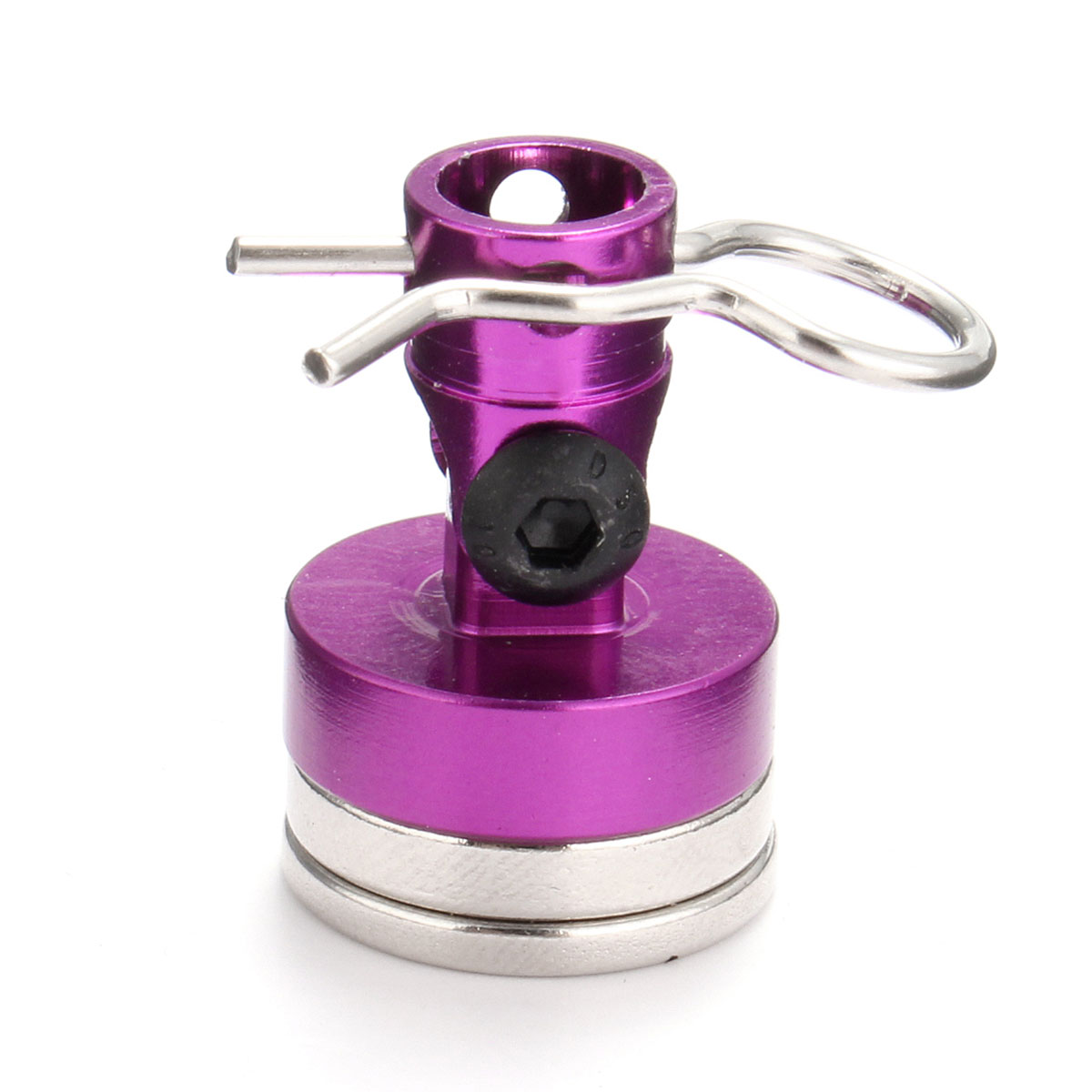 1:10 RC Model Car N10078 Alloy Magnetic Stealth Invisible Body Post Mount Purple - Photo: 2