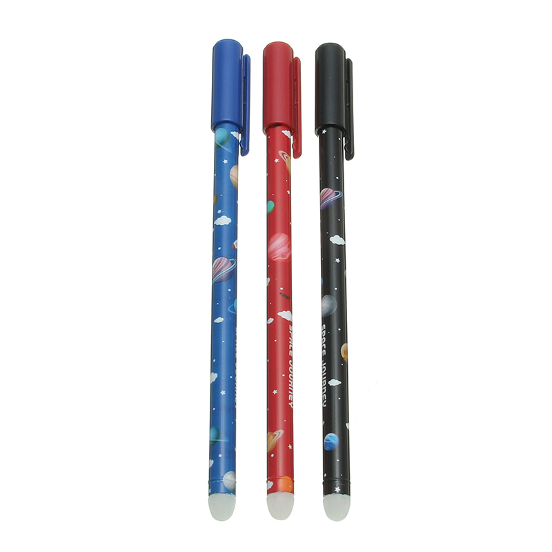 

3 Pcs Colorful Magic Universe 0.38mm Neutral Pen Students Erasable Pen