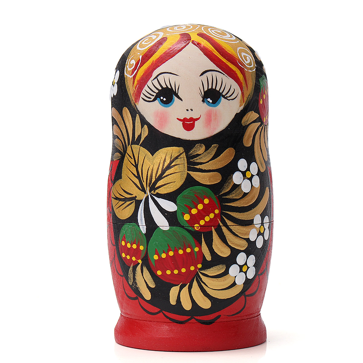 5PCS/Set Wooden Doll Matryoshka Nesting Russian Babushka Toy Gift Decor ...