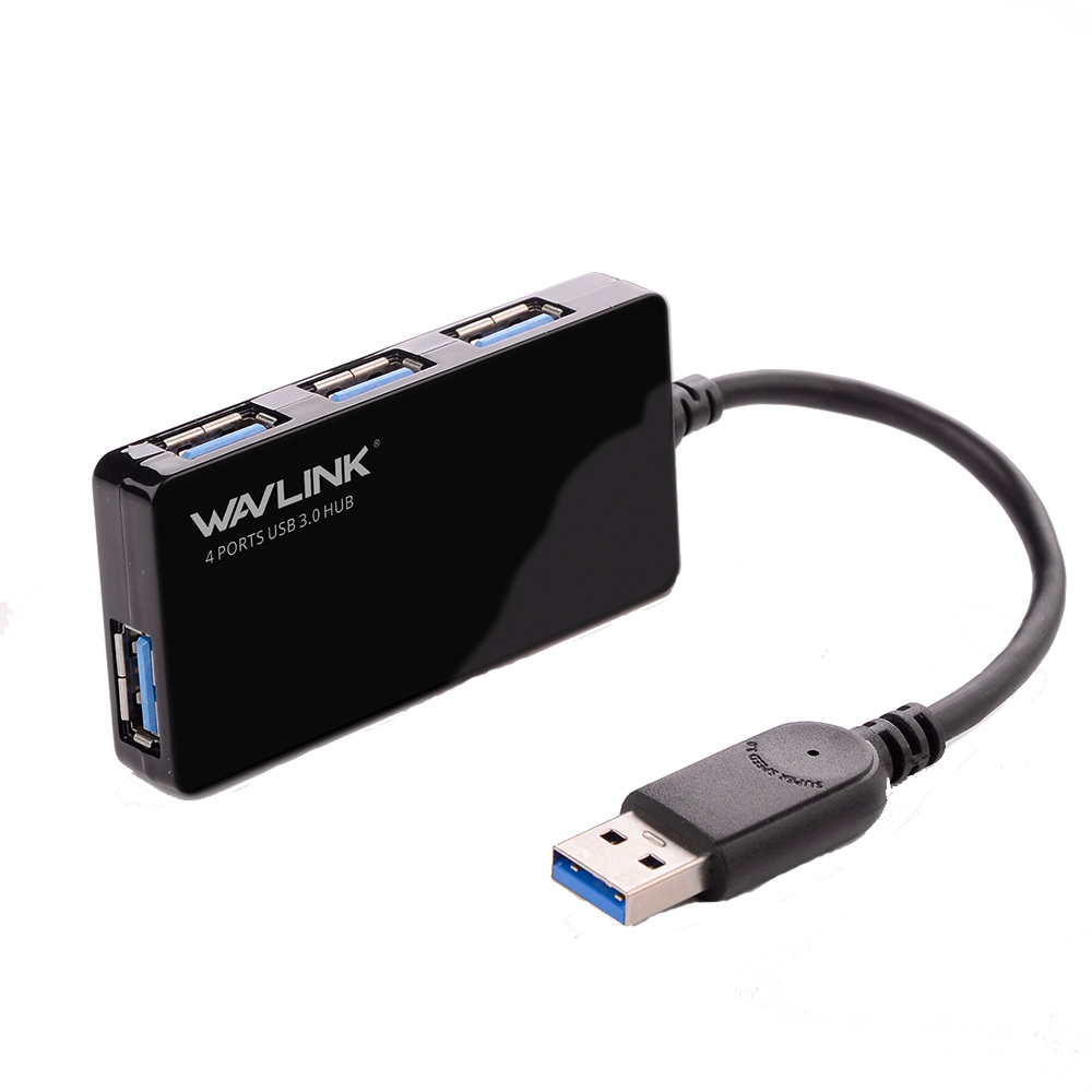 

WAVLINK WL-UH30412 USB 3.0 to 4 Vertical USB 3.0 Ports Hub for PC Desktop Laptop