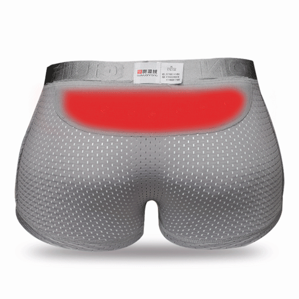 Mens Sexy Ice Silk Mesh Magnetic Therapy Health Care Underwear Breathable Casual Boxer