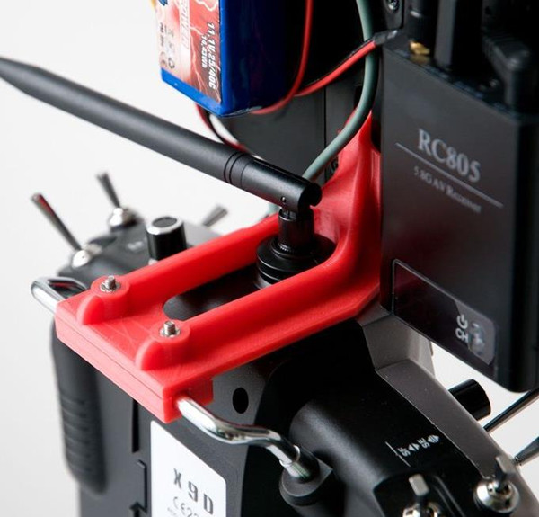 3D Printing Fixing Mount for Frysky X9D Transmitter 7 Inch FPV Monitor - Photo: 6