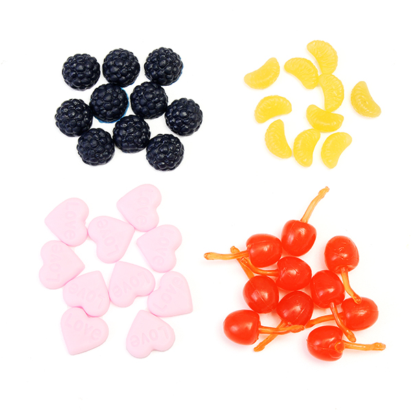 

Food Accessories Orange Strawberry Ultra-Light Clay Resin Soil Clay Soil DIY Accessories
