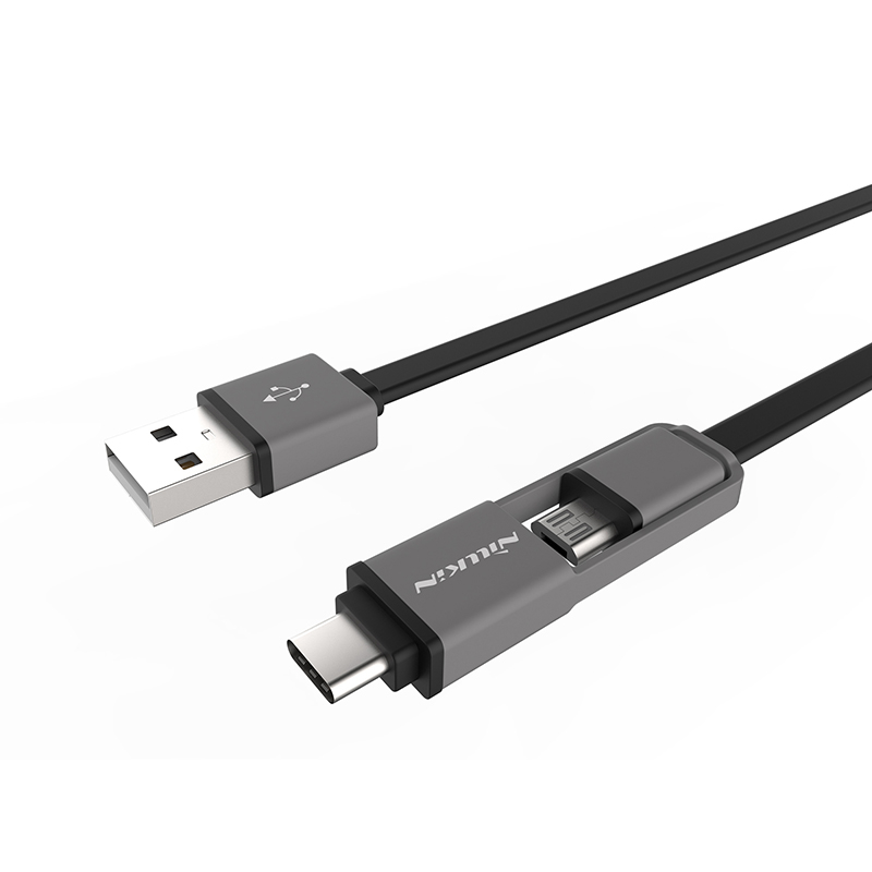 

NILLKIN 2.1A 2 in 1 Plus Type-C Micro USB Cable for Samsung Nexus 5X 6P OnePlus 2 Xiaomi