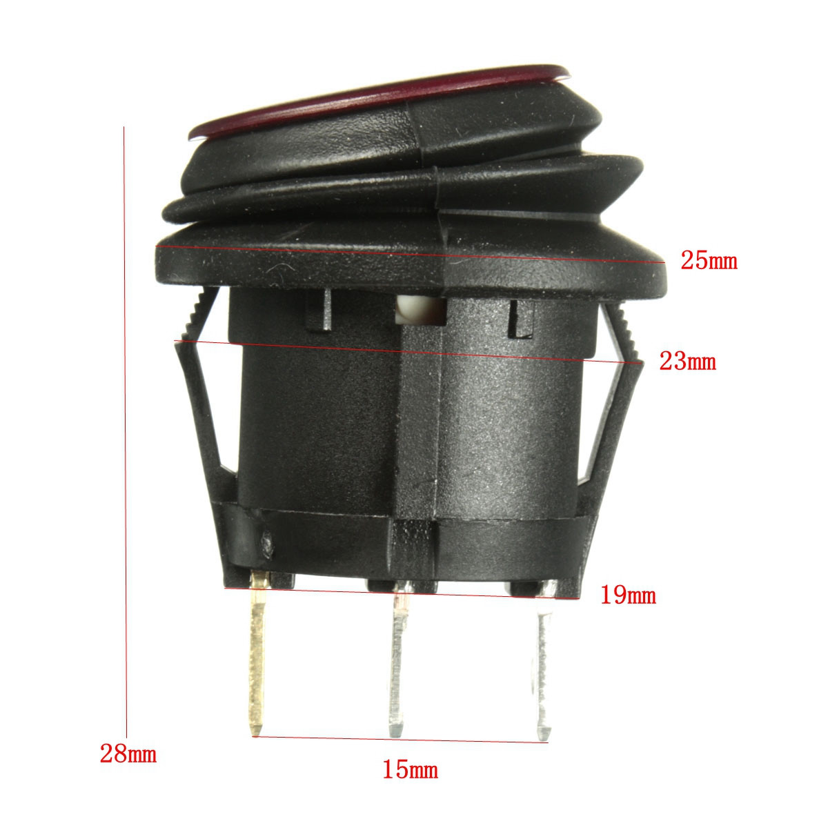 4pcs Round Switch 12V with LED light dot car auto rv boat toggle In YT