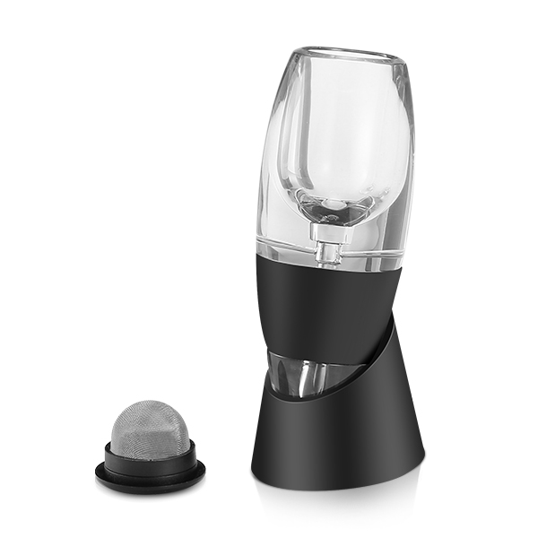 

KCASA KC-QD727 Instant Wine Aerator Travel Acrylic Quick Red Wine Aerating Pourer Decanter Holder