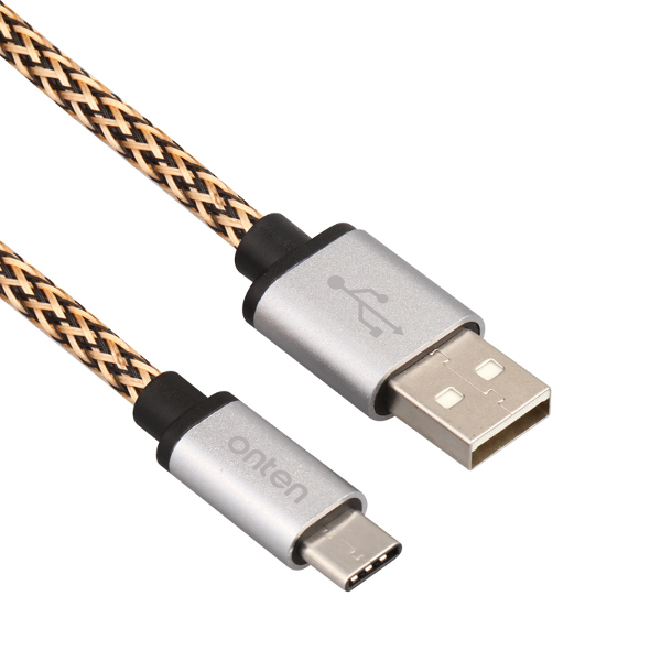 

ONTEN 2.0A Type-C 2M/6.6FT Reversible Nylon Braided Charging Data Cable