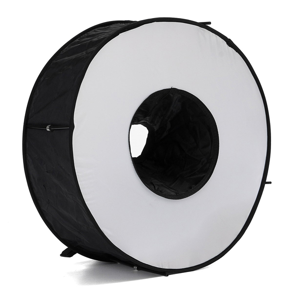 

45cm Magnetic Easy-Fold Macro Ring Circular Round Softbox for Speedlite Flash Light
