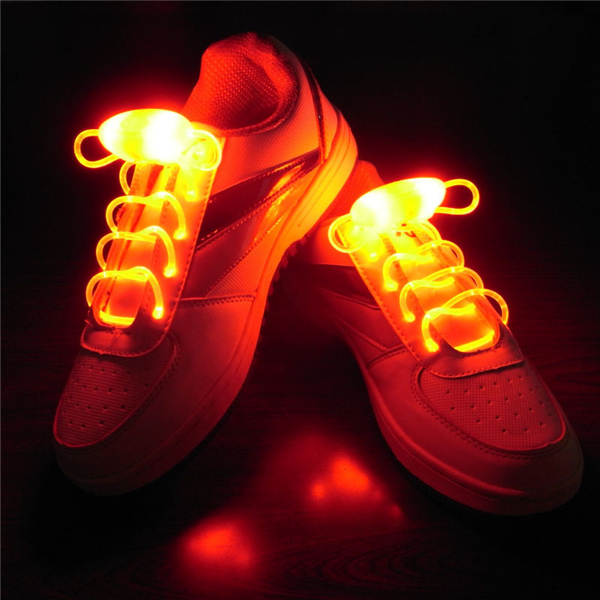 LED Shoelace Night Running Light Up Safety Shoestring Multicolor Luminous Shoela 