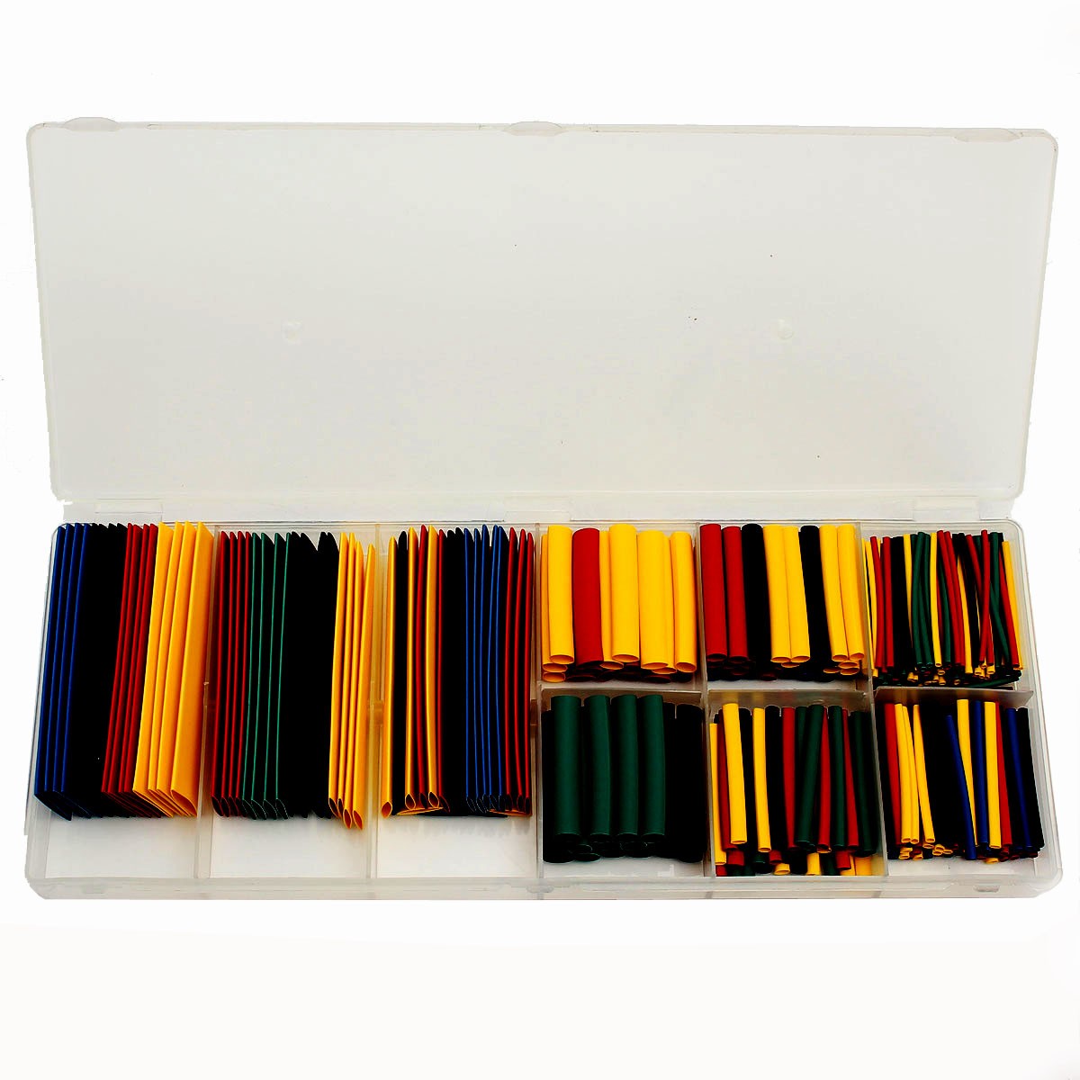 

328Pcs 5 Colors 8 Sizes Assorted 2:1 Heat Shrink Tubing Wrap Tubes Sleeve Kit