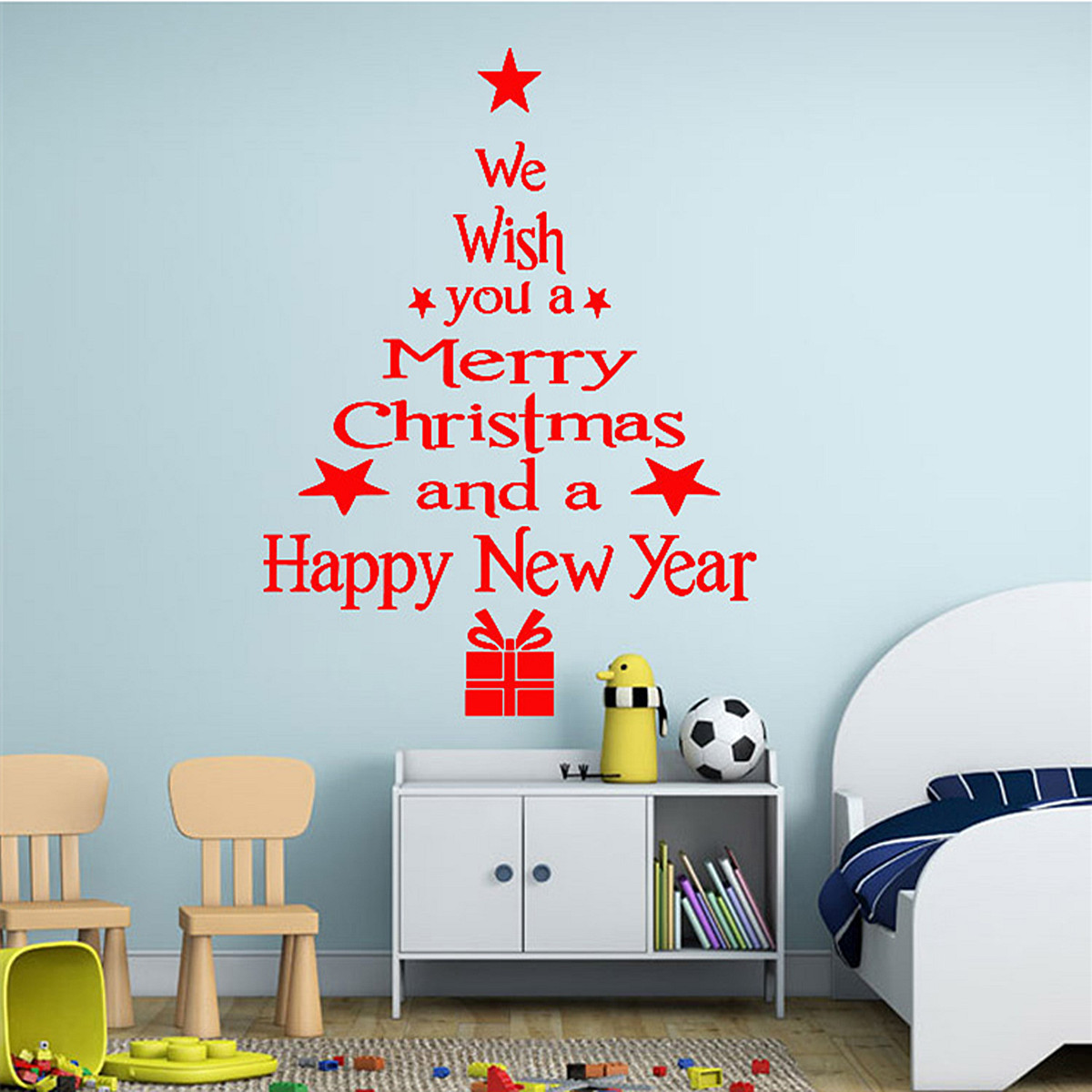 Removable Merry Christmas Tree Wall Window Sticker Home Party Decoration 